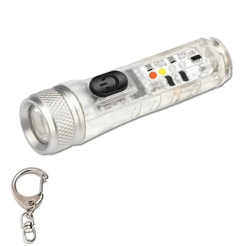 LED Mini Keychain Rechargeable Torch Bright Waterproof Light