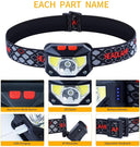 LED Motion Sensor Headlamp: XTREME BRIGHT Camping Light