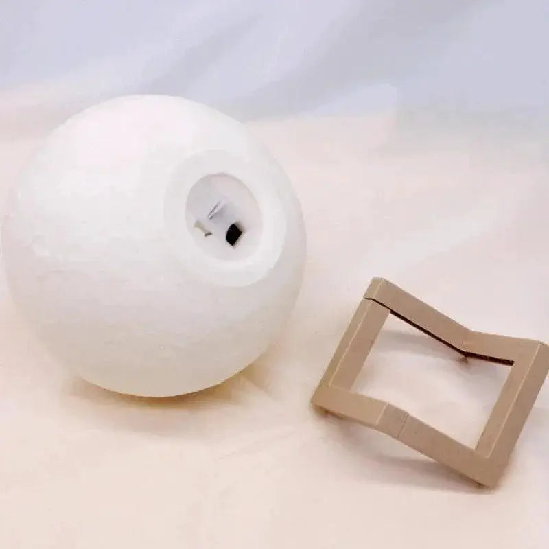 LED Moon Lamp 3D Printed Night Light Battery Powered Decor