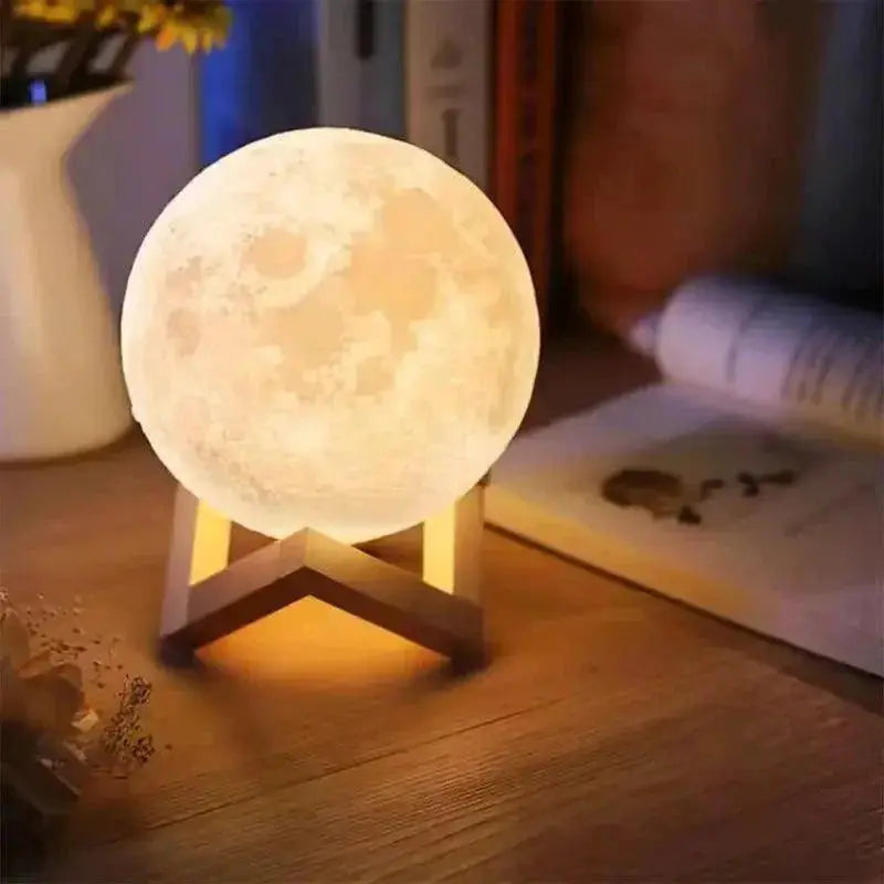 Moon Lamp Battery Powered 3D Moon Night Light Decor