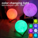 Moon Lamp: Battery-Powered LED 3D Night Light Decor