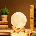 Moon Lamp: Battery-Powered LED 3D Night Light Decor