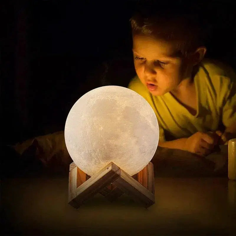 Moon Lamp Battery Powered 3D Moon Night Light Decor