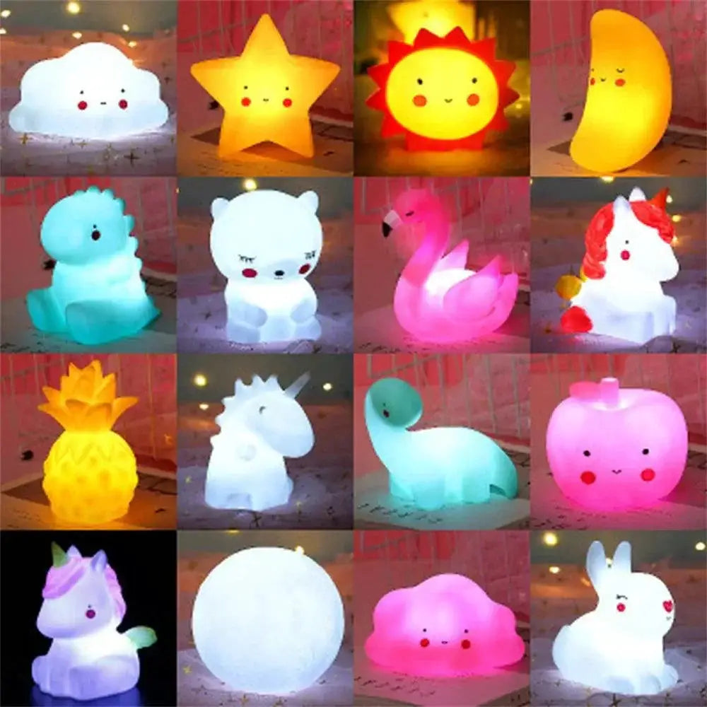 Cute Cartoon Animal LED Night Light for Bedtime Kids Bedroom