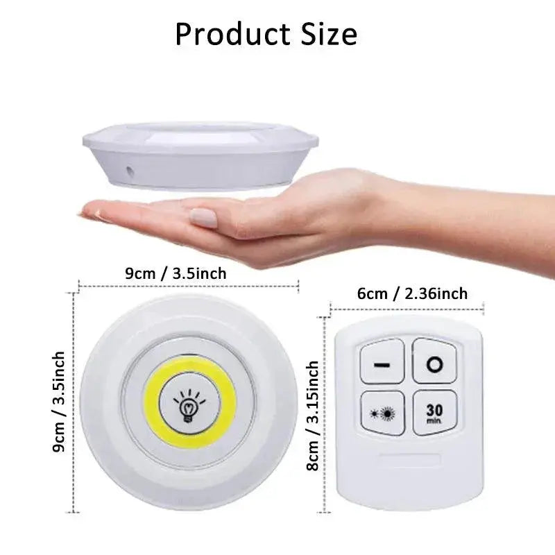 Dimmable LED Night Light With Remote For Closets Slim