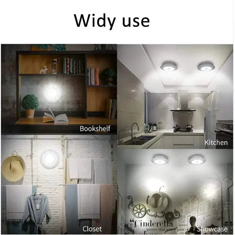 Dimmable LED Night Light With Remote For Closets Slim