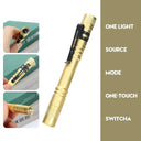 LED Pen Light: Bright Compact Torch for Camping Use