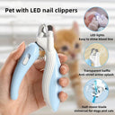 LED Pet Nail Clippers for Dogs and Cats Easy Safe Grooming