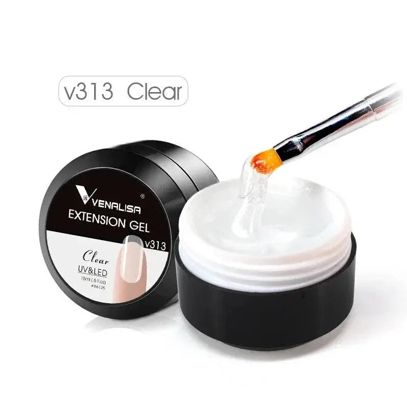 LED Poly Gel Nail Kit Long Lasting UV LED Gloss At Home