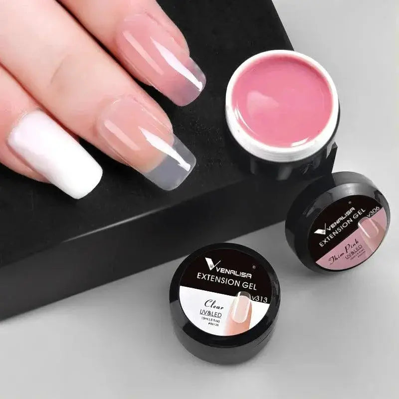 LED Poly Gel Nail Kit Long Lasting UV LED Gloss At Home