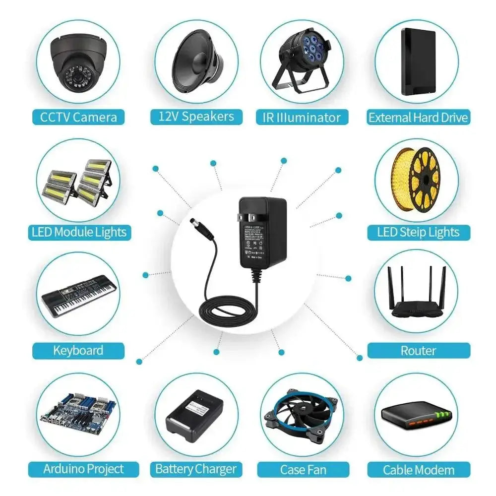 LED Power Adapter Multi Device Voltage Converter For Lights
