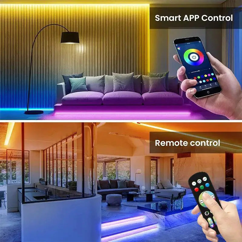 LED RGB Neon Lights With Music Sync And App Control