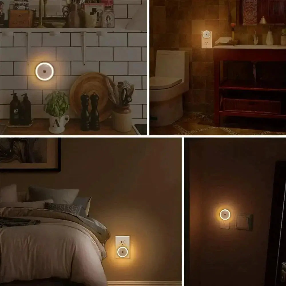 LED Smart Night Light Dusk To Dawn Sensor Wall Lamp