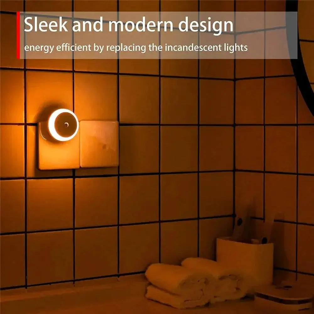 LED Smart Night Light Dusk To Dawn Sensor Wall Lamp