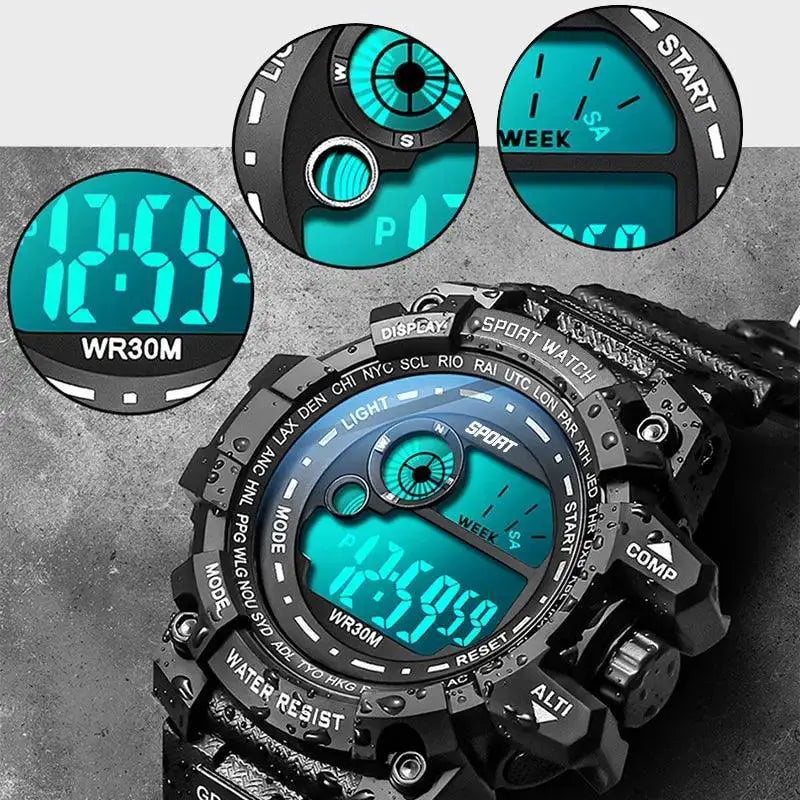 LED Sport Watch Luminous Military Timepiece for Men - OurLum.com