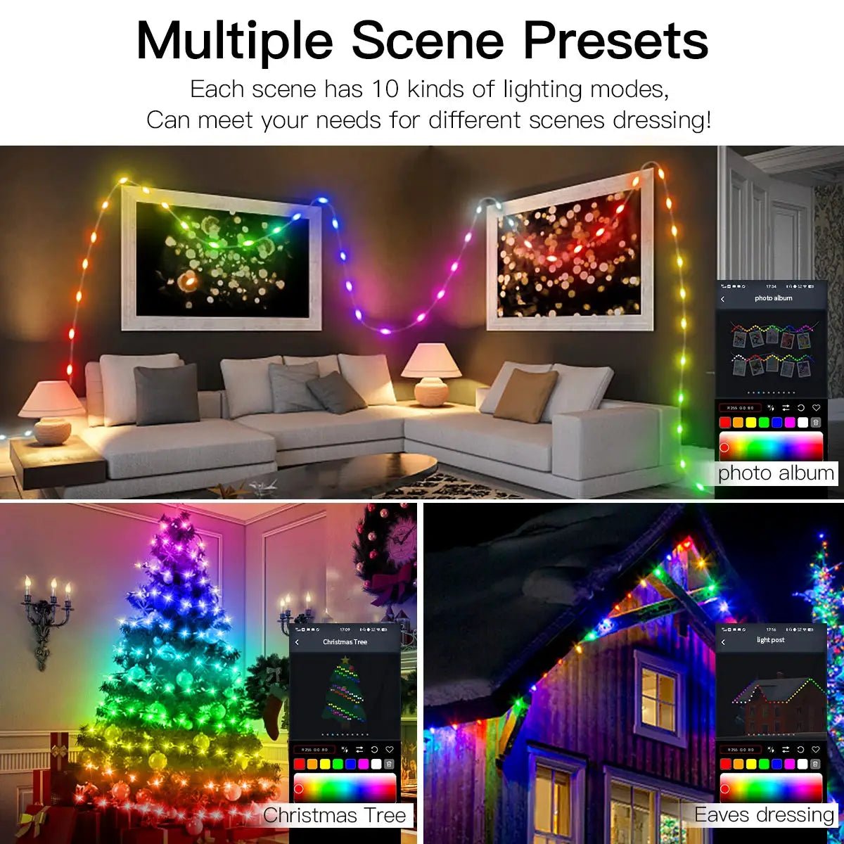 LED String Lights for Patio Mood Glow