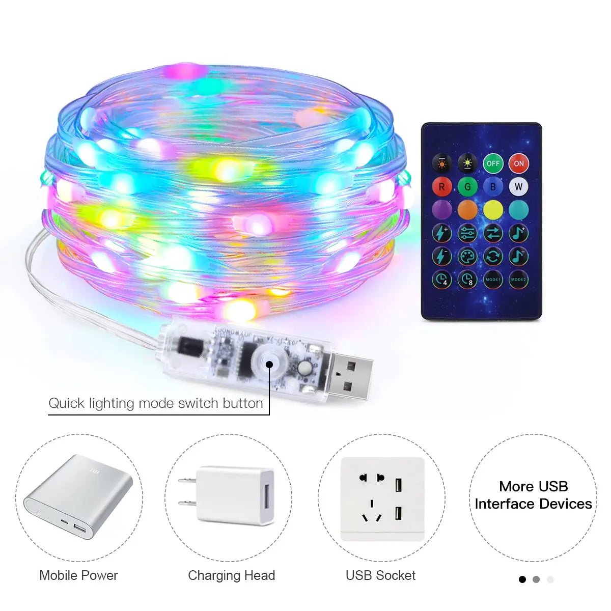 LED String Lights for Patio Mood Glow