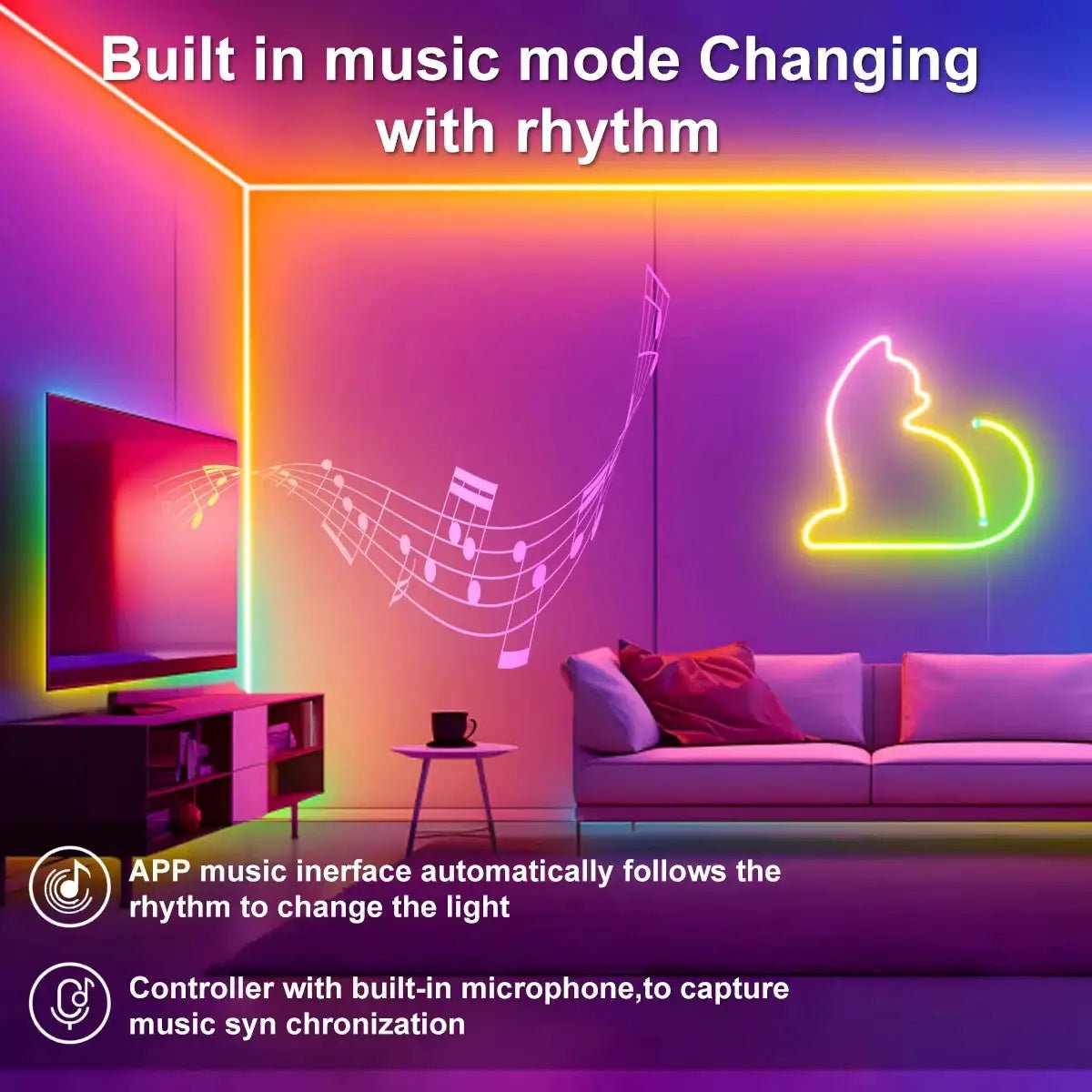 LED Strip Lights for Bedroom Decor