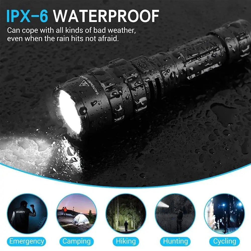 Led Tactical Hunting Flashlight High Power Night Scouting