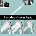 LED Temperature Display Handheld Shower With 4 Spray Modes