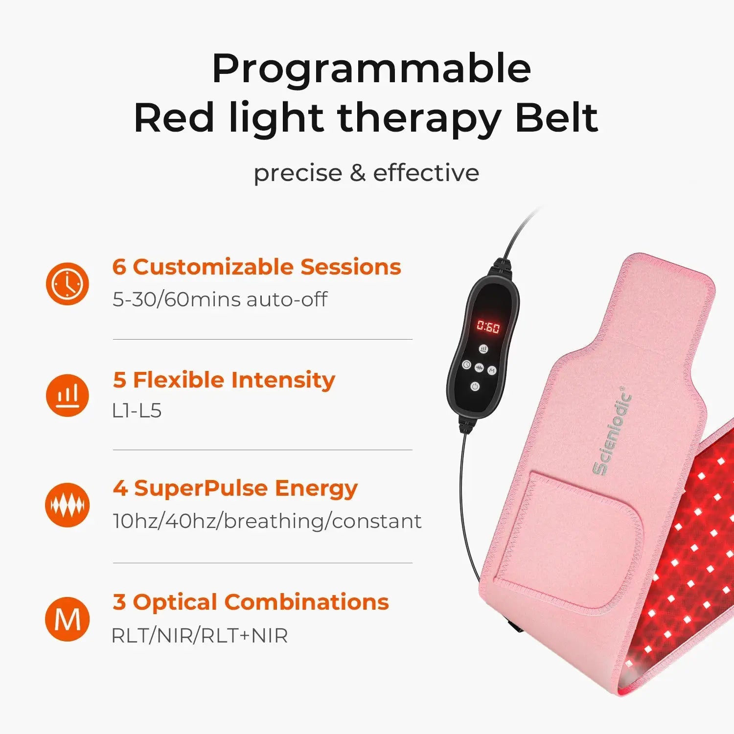 LED Therapy Belt for Adults Pain Relief