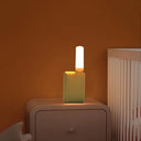 LED USB Atmosphere Light Flame Flashing Candle Lamp for Camping