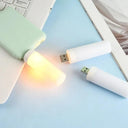 LED USB Atmosphere Light Flame Flashing Candle Lamp for Camping