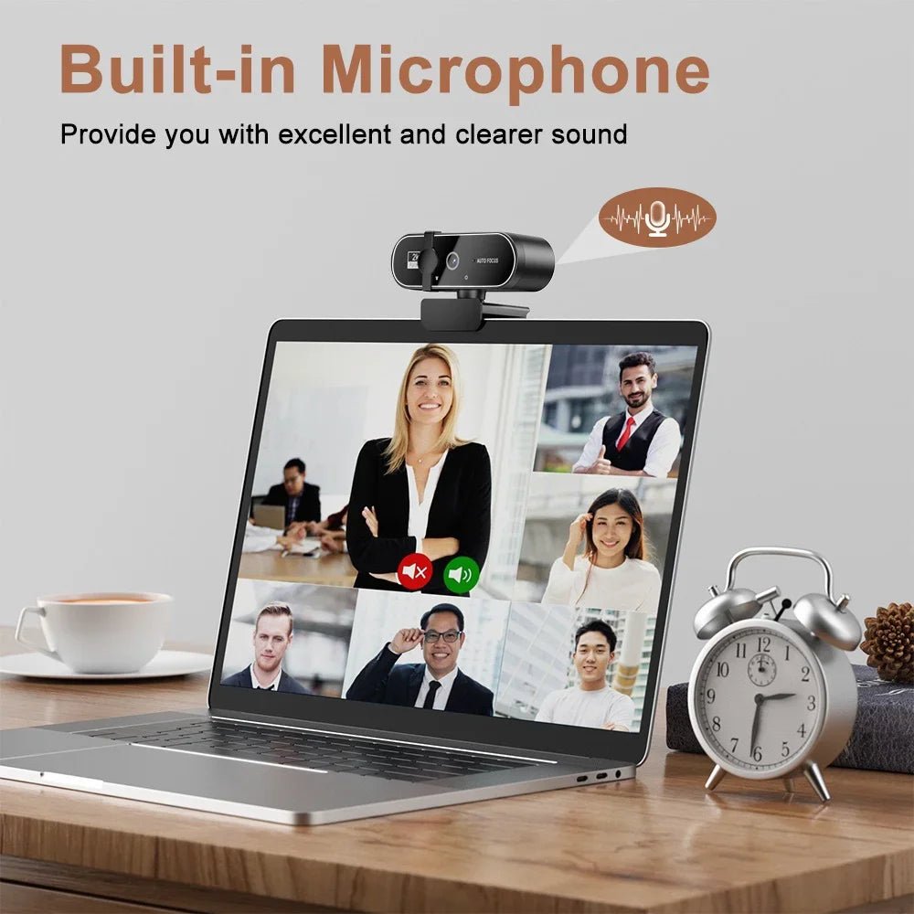 Lenovo 4K Webcam USB Camera - Auto Focus With Dual Microphones For Crisp Video X