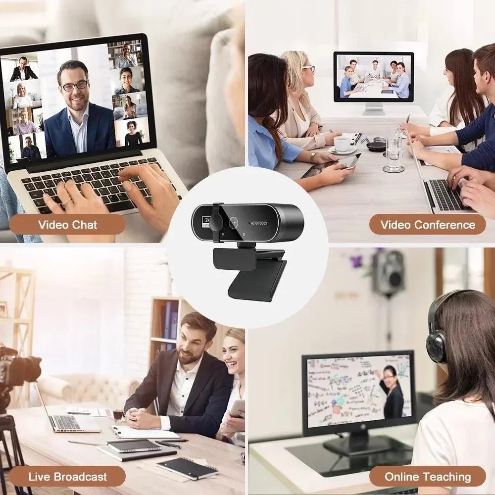 Lenovo 4K Webcam USB Camera - Auto Focus With Dual Microphones For Crisp Video X