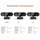 Lenovo 4K Webcam USB Camera - Auto Focus With Dual Microphones For Crisp Video X