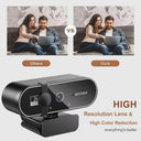 Lenovo 4K Webcam USB Camera - Auto Focus With Dual Microphones For Crisp Video X