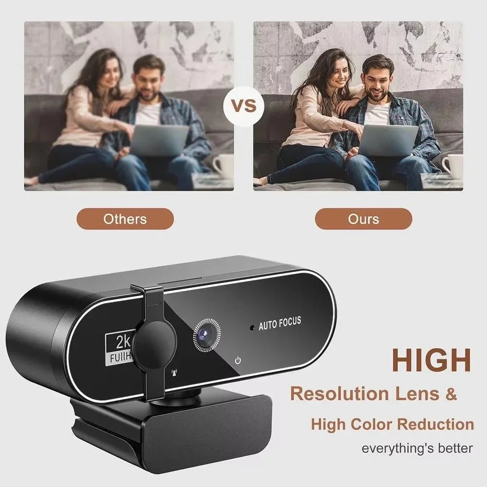 Lenovo 4K Webcam USB Camera - Auto Focus With Dual Microphones For Crisp Video X