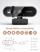 Lenovo 4K Webcam USB Camera - Auto Focus With Dual Microphones For Crisp Video X