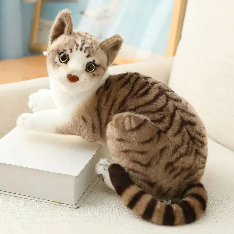 Lifelike Siamese Cat Plush Toy for Home Decor and Gifts