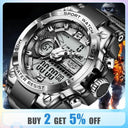 LIGE Men's Digital Military Sport Watch LED Backlight Waterproof