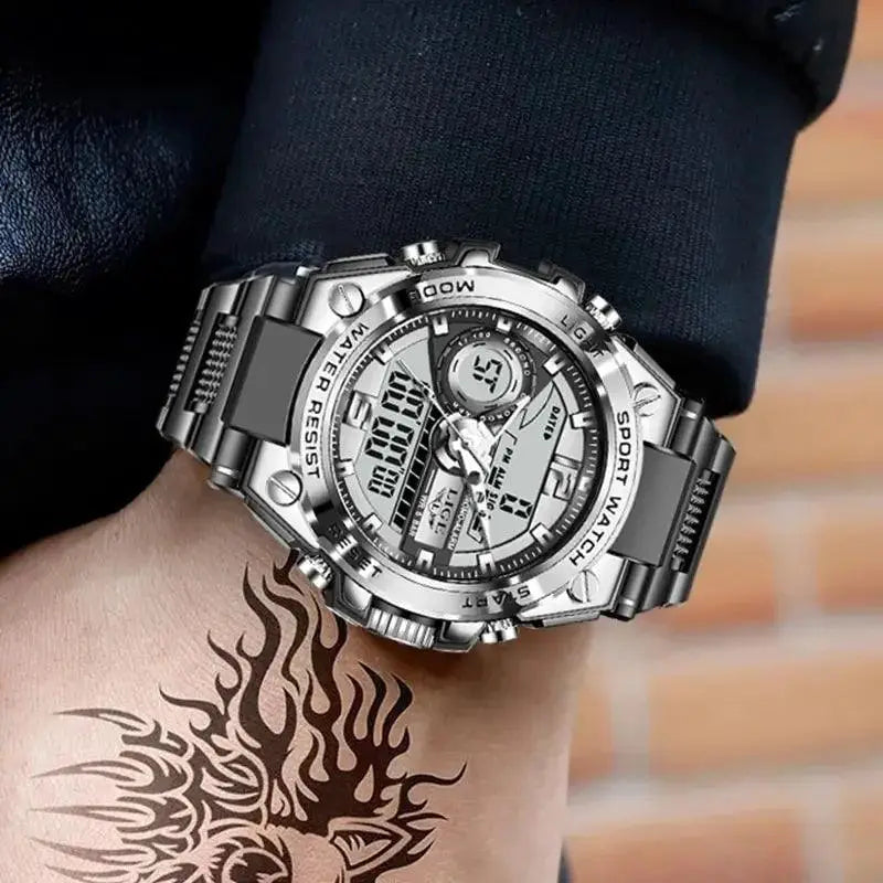 LIGE Digital Military Sport Watch LED Backlight Waterproof - OurLum.com