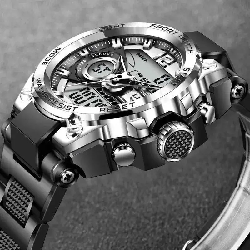 LIGE Men Military Adventure Watch Waterproof Digital