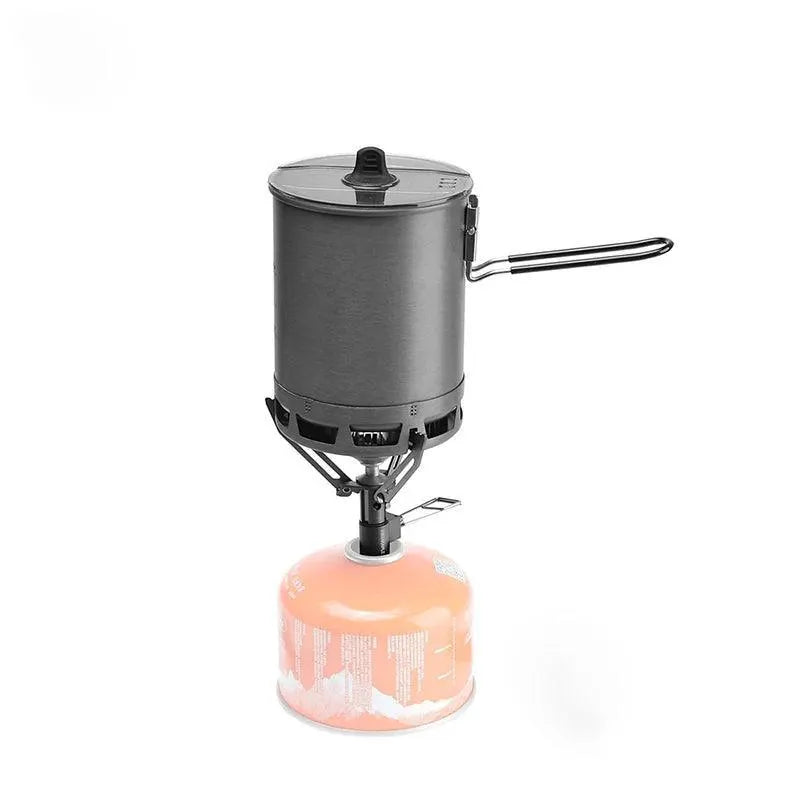 Ultralight 600ml Aluminum Camping Pot With Heat Exchanger