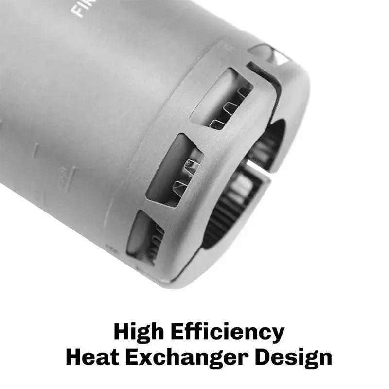 Ultralight 600ml Aluminum Camping Pot With Heat Exchanger