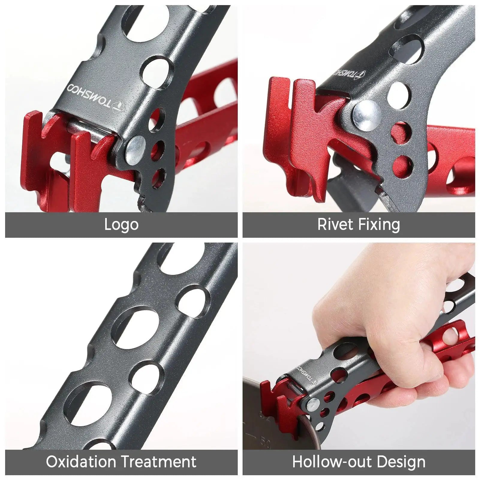 Lightweight Aluminum Pot Gripper For Outdoor Cooking