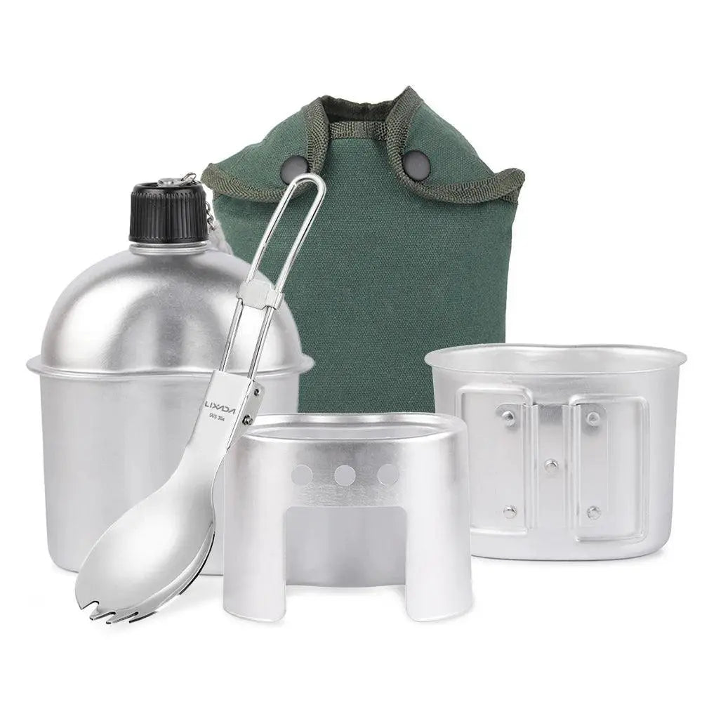 Lightweight Aluminum Camping Cookware Set 3 To 4 Pieces