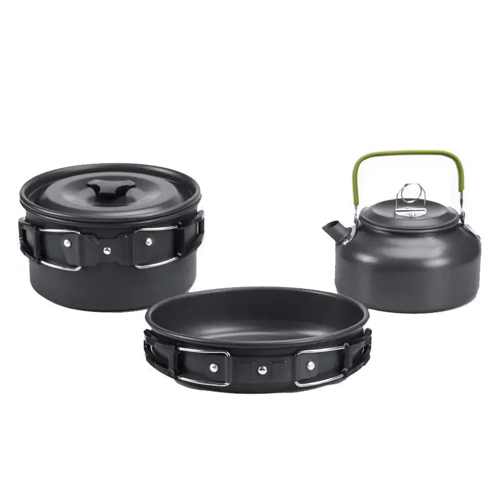 Lightweight Aluminum Camping Cookware Set For 2 To 3