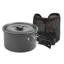 Lightweight Aluminum Camping Cookware Set for 2-3 People