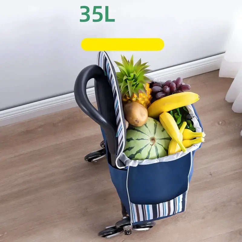 Lightweight Grocery Trolley Climbing Stairs Folding Cart Perfect for Travel