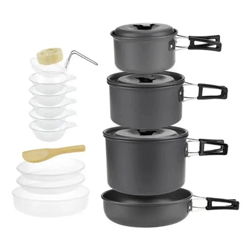 Lightweight Camping Cookware Set For 1 To 5 People
