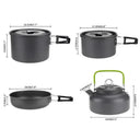 Efficient Camping Cookware Set for 1–5