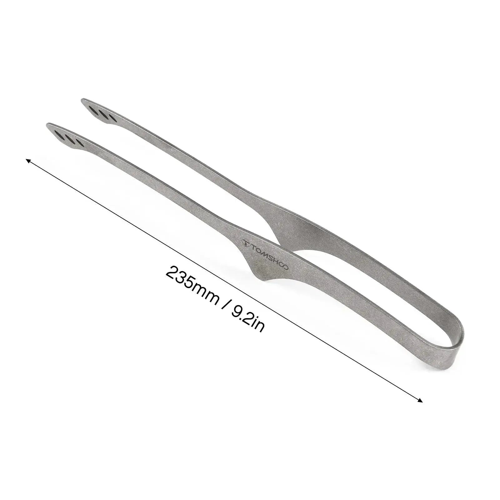 Lightweight Titanium BBQ Tongs 9.2 Inch Grilling Tool