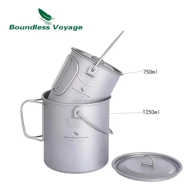 Durable Titanium Camping Mug for Hiking — Ti3036D 600ml