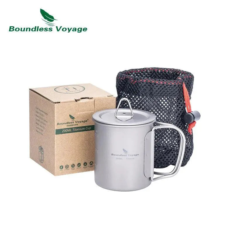 Durable Titanium Camping Mug for Hiking — product view