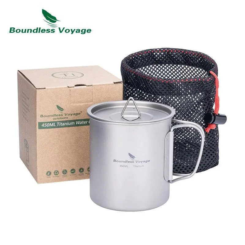 Durable Titanium Camping Mug for Hiking — Ti3041D 1100ml